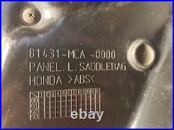 01-10 Honda Goldwing GL1800 Left Saddlebag Complete OEM Yellow 81431-MCA-0000