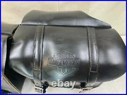 1996 Harley Davidson Sportster OEM HD LEATHER SADDLE BAGS THROW OVER