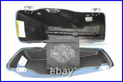 2005 Harley Electra Glide Touring SUNGLO BLUE Left Saddlebag Lid Case COMPLETE