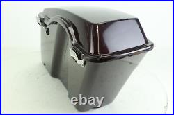 2006 Harley Touring BLACK CHERRY COMPLETE Left Saddlebag Assembly LOOK AT PHOTO