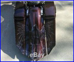 2009-2013 Harley Davidson Stretched Saddlebags, Fender Complete Kit Bagger FLH