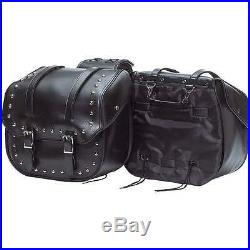 2Pc Water Resistant PVC SADDLE BAGS FOR Suzuki Boulevard Volusia -T/Over Style