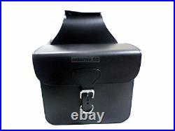 Black Color Leather Saddle Bag For Royal Enfield Bullet Classic Standard Electra
