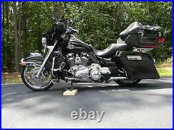 Blk 4 Stretched Extended bags fit Harley Touring Saddlebags with 6x9 Speaker lids