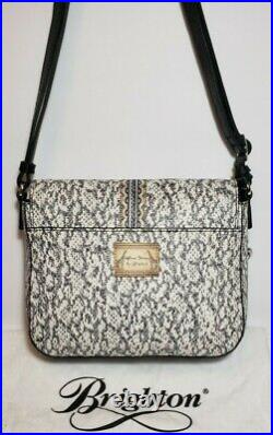 Brighton Africa Stories Mara Floral Embroidered Leather Crossbody Purse Mint$345
