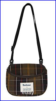 Brompton Barbour X Tartan Front Saddle Bag Zip Pouch Complete with Strap New