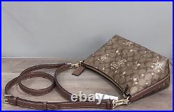 COACH CN688 Clara Shoulder Bag In Signature Canvas With Star And Snowflake Print