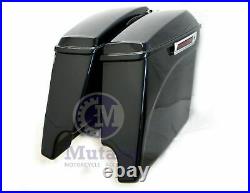 CVO Dual Cut Out Stretched Extended Rear Fender w saddlebags package set 2014 up