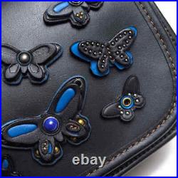 Coach F59360 All Over Butterfly Applique Leather Patricia Saddle Bag 28919