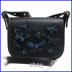 Coach/F59360 Oar Over- Butterfly Applique Leather Patricia Saddle Bag 18 19195