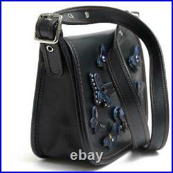 Coach/F59360 Oar Over- Butterfly Applique Leather Patricia Saddle Bag 18 19195