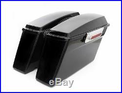 Complete Hard Saddlebags Trunk with Lid Latch Kit for 1994-2013 Harley Touring