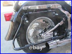 Complete Saddlebags Saddle Bags & Softail Conversion Brackets For Harley Softail