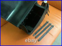 Complete Set Clean Black Side Pocket Harley Davidson + Bag Lenkerrolle Roll