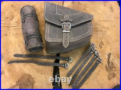 Complete Set Swing Bag + Tool Roller Odin Braun Brown Saddlebag