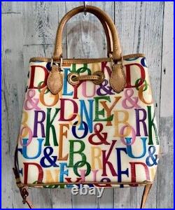 Dooney and Bourke Total Pattern 2WAY Bag Shoulder Bag Handbag Women Rare