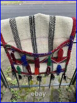 Egyptian Camel woven saddle bag. Fits over wooden saddle to cover camel. Handmade