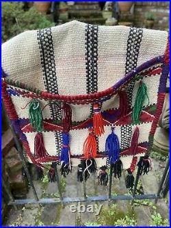 Egyptian Camel woven saddle bag. Fits over wooden saddle to cover camel. Handmade