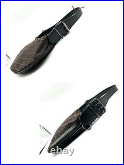 Fendi Handbag Zucca Saddle Logo All Over Pattern Flat 65141