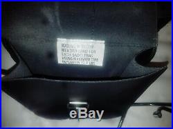 GENUINE HARLEY DAVIDSON Motorcycle THROW OVER Leather SADDLEBAGS with BRACKETS