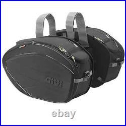 GIVI EA100B Pair of large expandable saddle bags 27-35 ltr. RAPID LOCK/HOOK OVER