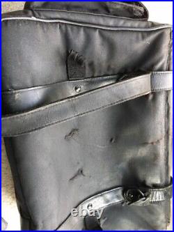 Genuine Harley Davidson luggage vintage throw over black saddle bags