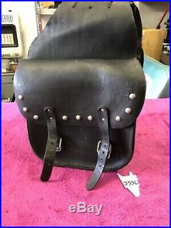 Genuine Harley Throw Over Saddlebags Leather Vintage Dyna Softail Sportster