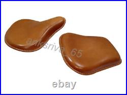 Genuine Pure Leather saddle bags+ front & rear seats for Royal Enfield Standard