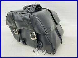 Genuine Triumph Leather Throw Over Saddlebags Luggage Bags A9520019