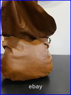 Gerald Darel Smooth Leather Saddle Crossbody Bag