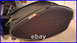 Givi EA101B 30 Litre Motorcycle Throw Over Pannier Saddlebags Black used