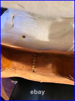Handmade Vintage Genie hard leather with saddle on RARE! 1