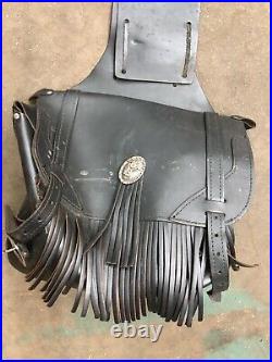 Harley Davidson Evo Stamped Throw Over Saddlebags With Tassles
