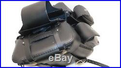 Harley Dyna Softail Sportster Leatherworks Leather Saddlebags Throw Over