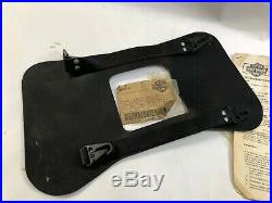 Harley NOS 91018-91 fxr throw over leather slant saddlebag yoke strap mount