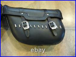 Harley Softail Heritage Nostalgia 1995 original leather saddlebags complete exc