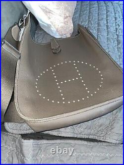 Hermes Evelyn Taurillon Saddle Type Over The Shoulder Bag