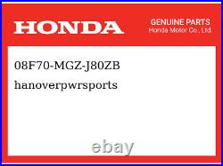 Honda OEM Part 08F70-MGZ-J80ZB