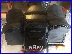 Hondaline soft throw-over saddlebags black, Silver Logo, New Bag Liners Included
