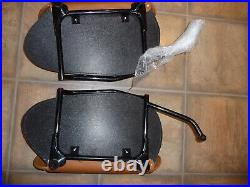 Indian Gilroy 2003 Chief OEM tan brown leather saddlebags complete w mounts NEW