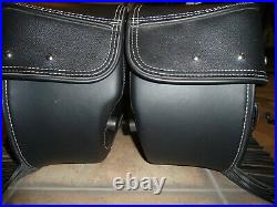 Indian black soft saddlebags OEM Chief Vintage Dark Horse RM SF complete'14-21