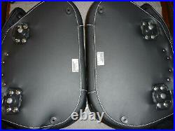 Indian black soft saddlebags OEM Chief Vintage Dark Horse RM SF complete exclnt