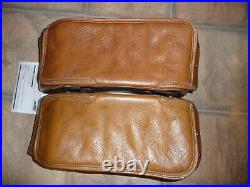 Indian desert tan real leather saddlebags OEM Chief Vintage no fringe complete