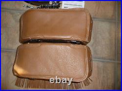 Indian tan leather saddlebags OEM Chief Vintage Dark Horse RM SF complete'14-21