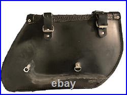 Iron Horse Saddlebags Genuine Leather Throw over 16 x 10.5 x 6