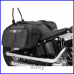 Kuryakyn Black Momentum Throw-Over Saddlebags 5209 Harley Softail Dyna XL HB