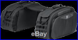 Kuryakyn Black Momentum Throw-Over Saddlebags Bags Metric Harley Softail Dyna XL