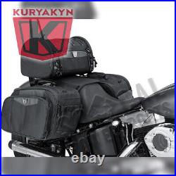 Kuryakyn Momentum Outrider Throw-Over Saddlebags Black 5209