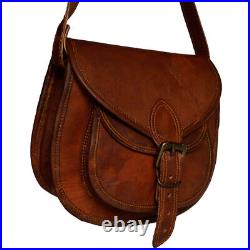 Ladies Saddle Bag Crossbody Genuine Leather Shoulder Girls Daily Use Sling Small