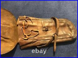Leather saddle bags complete with all straps